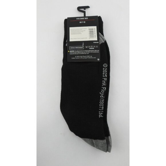 4 New Rock Band Pattern One Size Socks Iron Maiden Motley Crue Pink Floyd ACDC - Picture 8 of 9